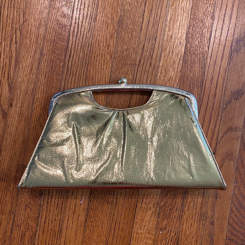 Vintage Garay Gold/Metallic Clutch Purse Party/Cocktail